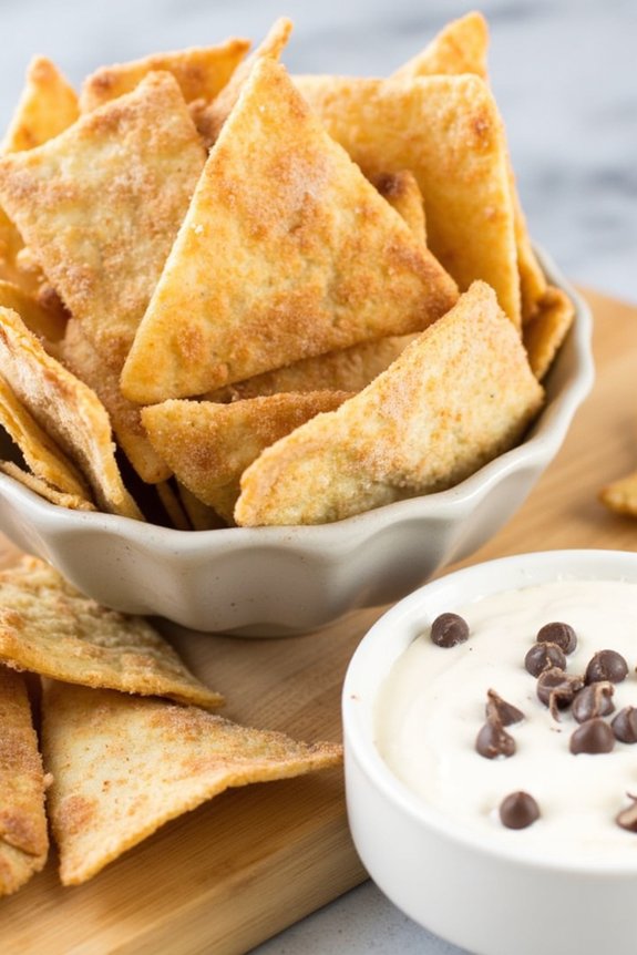 air fryer cannoli chips recipe
