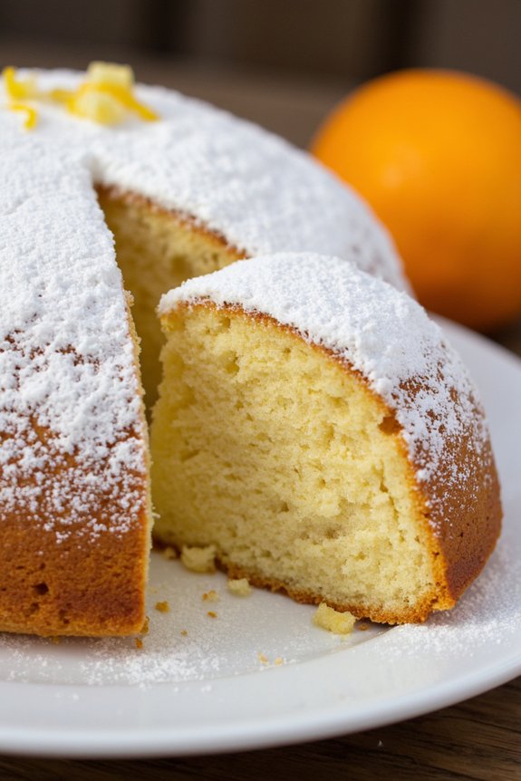 almond cake with citrus zest
