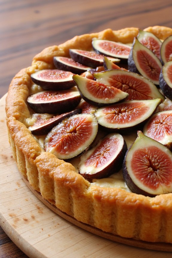 almond crusted fig tart