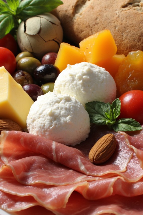 antipasto platter with creativity