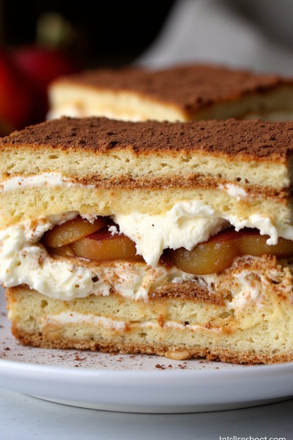 apple amaretto tiramisu delight