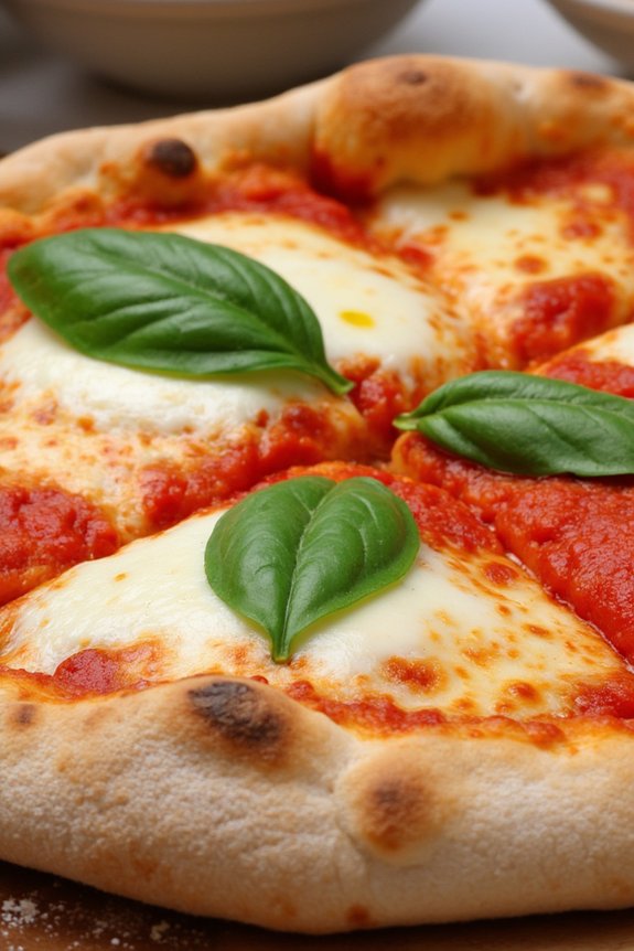 authentic italian margherita pizza