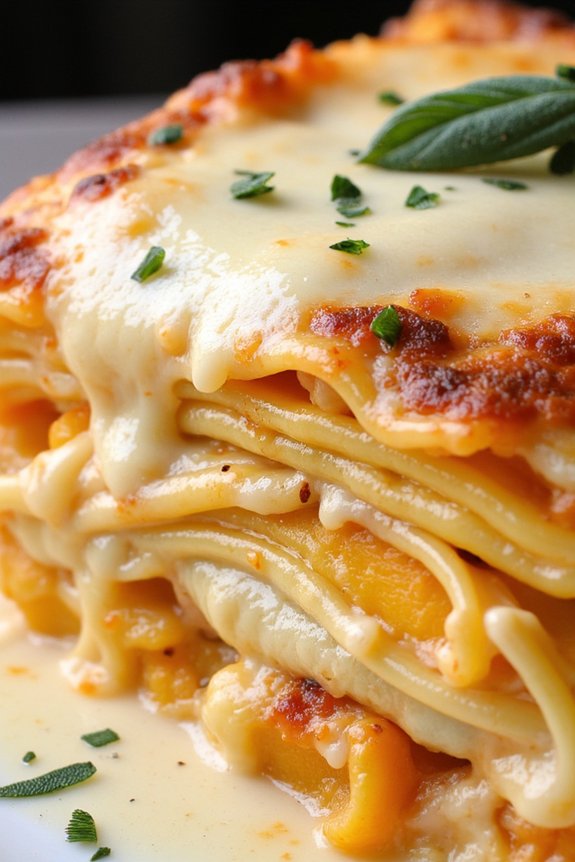 autumnal butternut squash lasagna