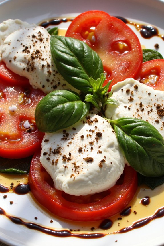 burrata caprese salad recipe