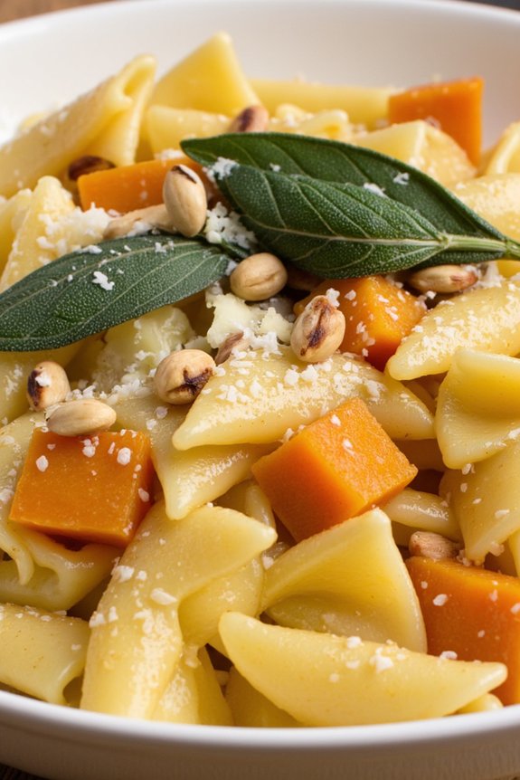 butternut squash sage pasta dish