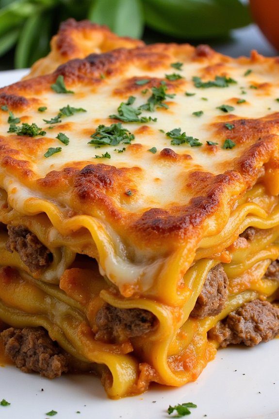butternut squash sausage lasagna