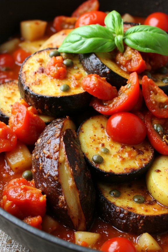 caponata with roasted vegetables