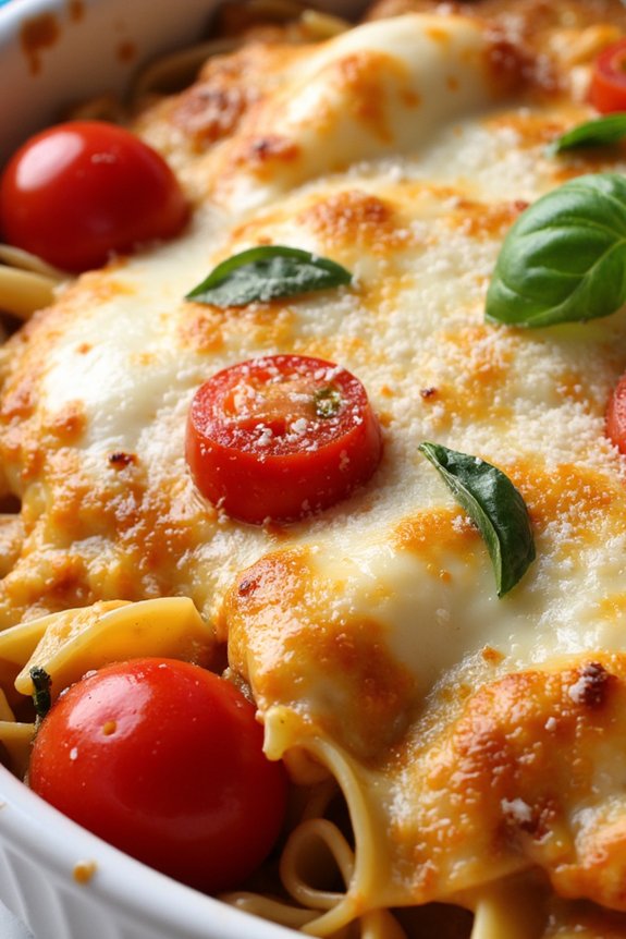 caprese pasta casserole delight