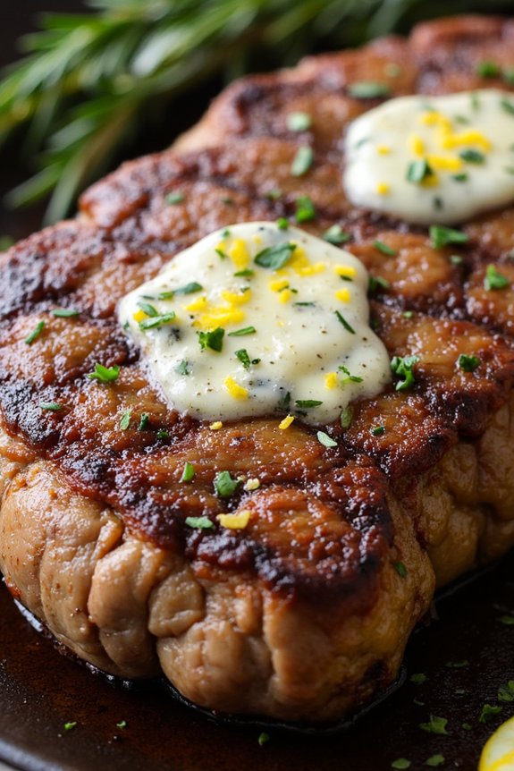 char grilled tenderloin with butter