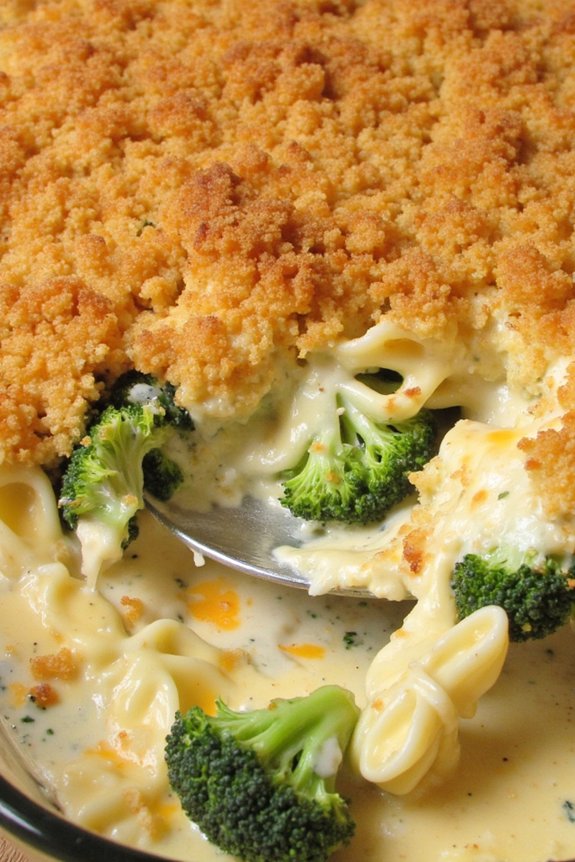 cheesy broccoli pasta bake