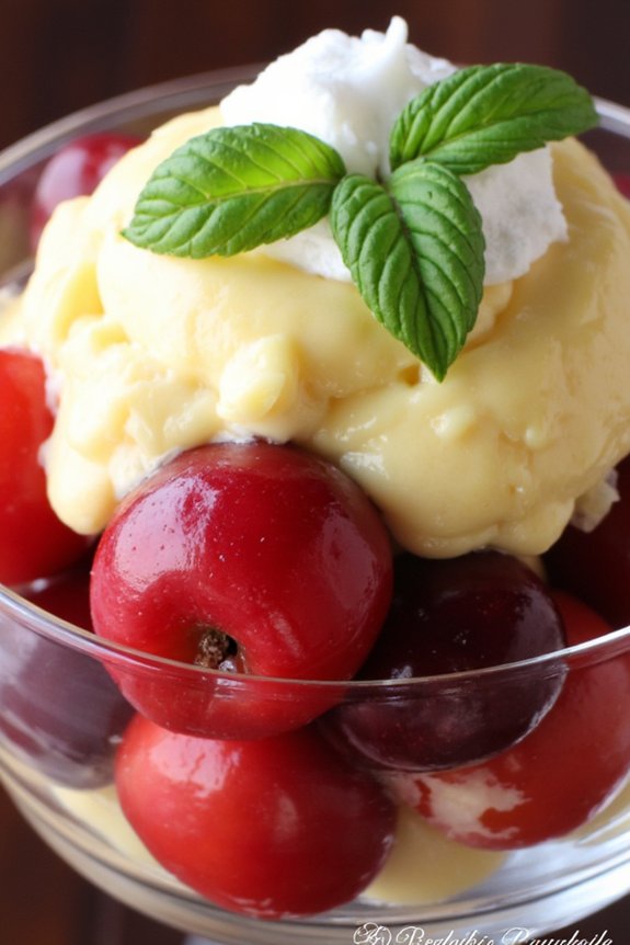 cherry zabaglione dessert recipe