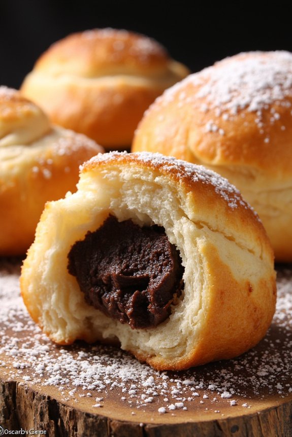 chocolate filled italian pastries