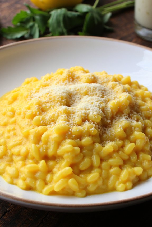classic creamy saffron risotto
