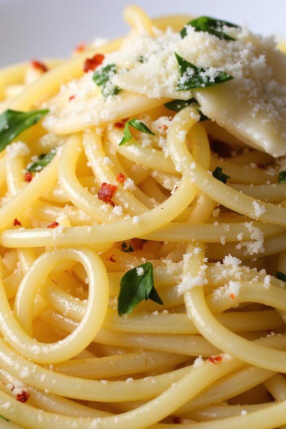 classic italian garlic pasta