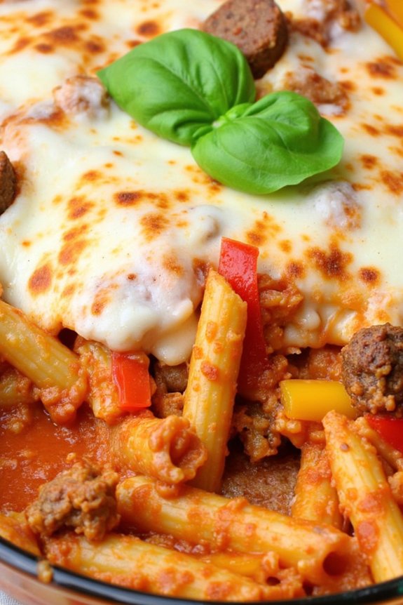 comforting baked ziti dish
