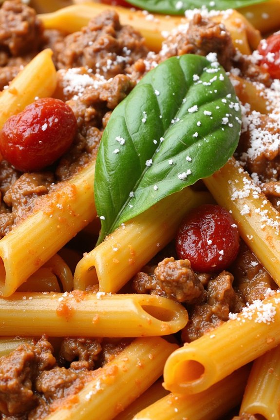 comforting beef pasta dish