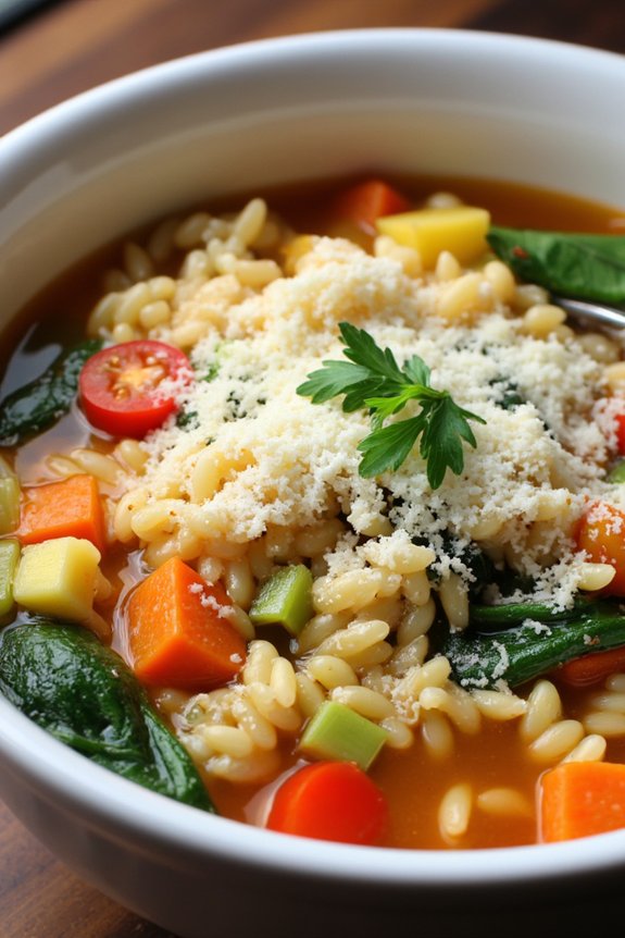 comforting italian orzo soup