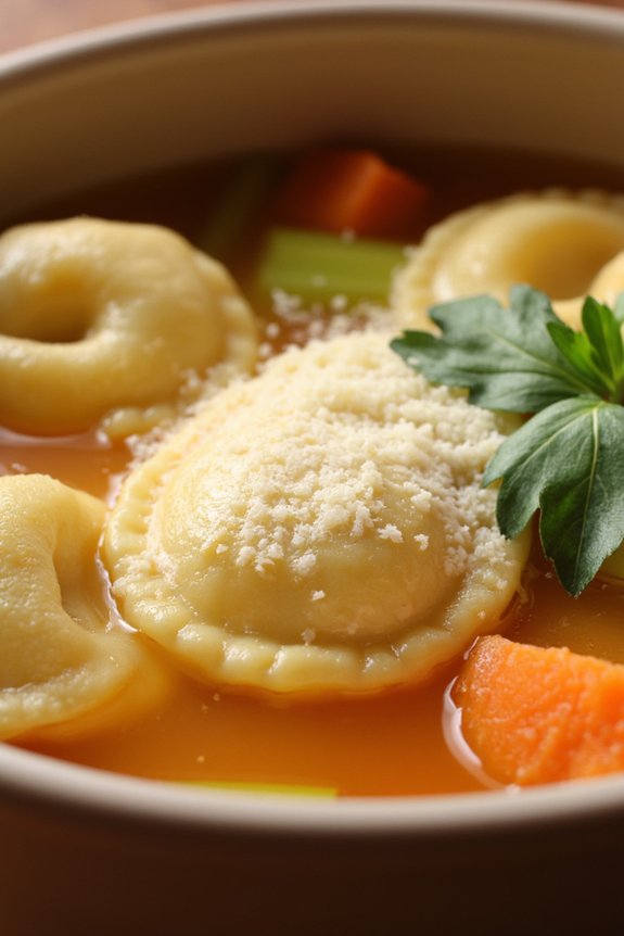 comforting italian tortellini soup
