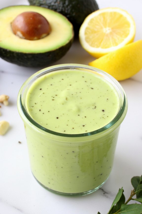 creamy avocado italian dressing