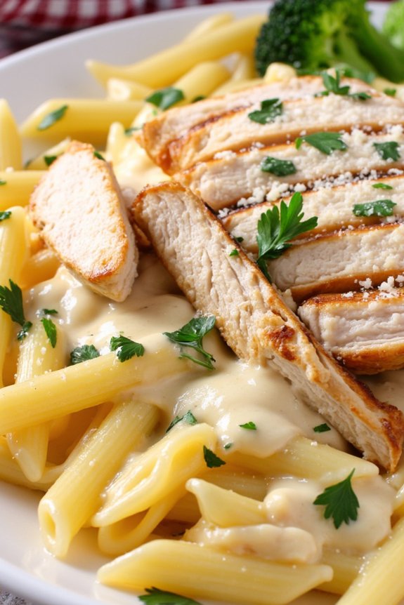 creamy chicken alfredo pasta