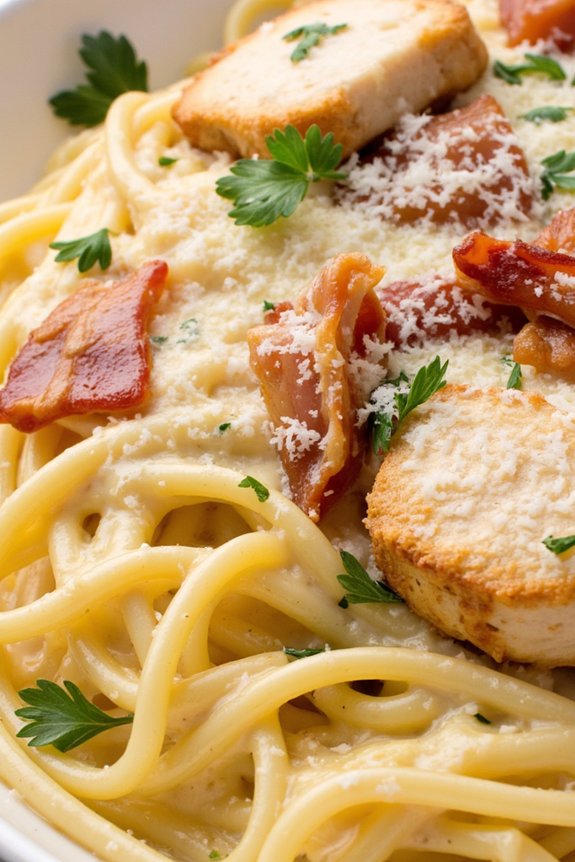 creamy chicken carbonara recipe