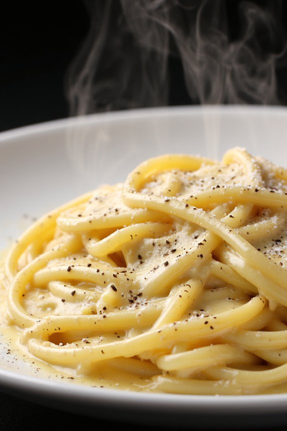creamy elevated pasta dish
