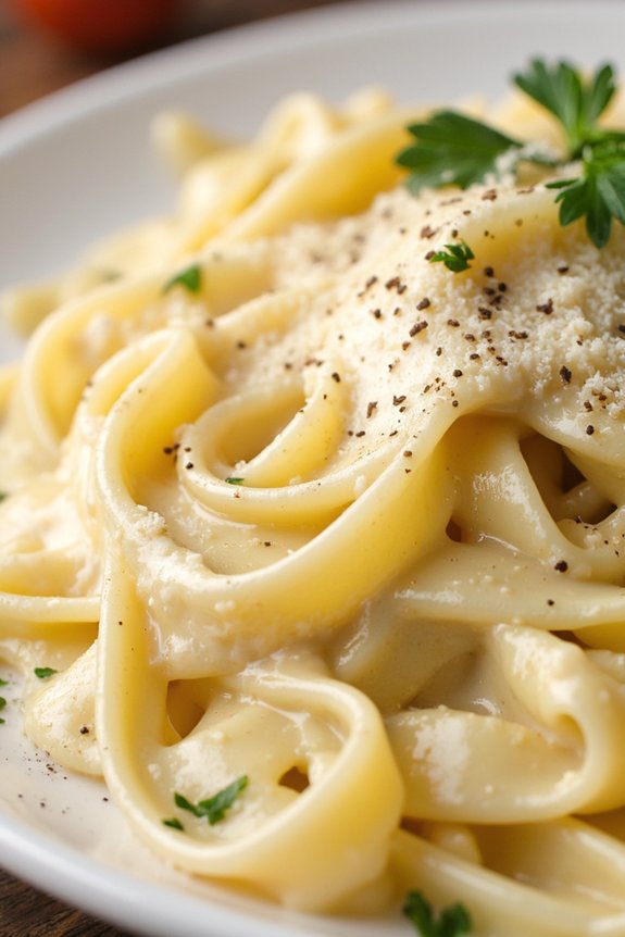 creamy fettuccine alfredo recipe