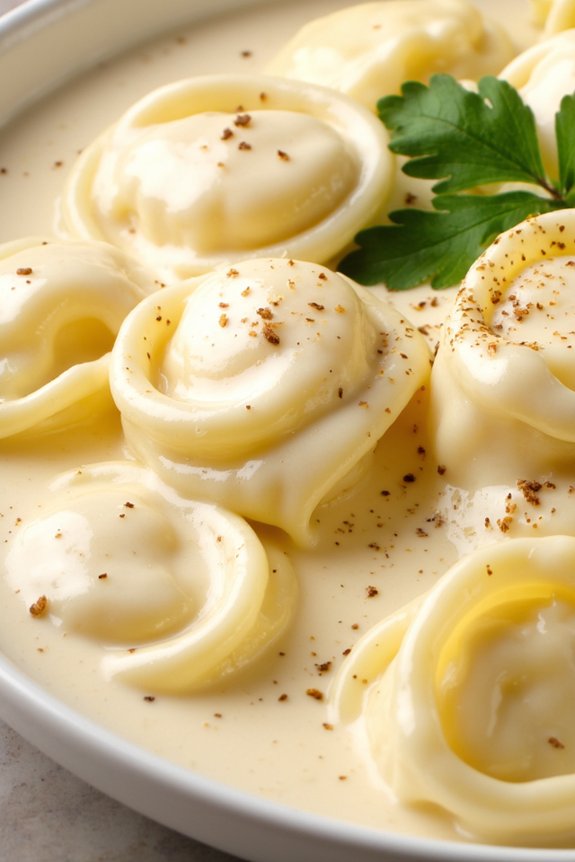 creamy four cheese tortellini