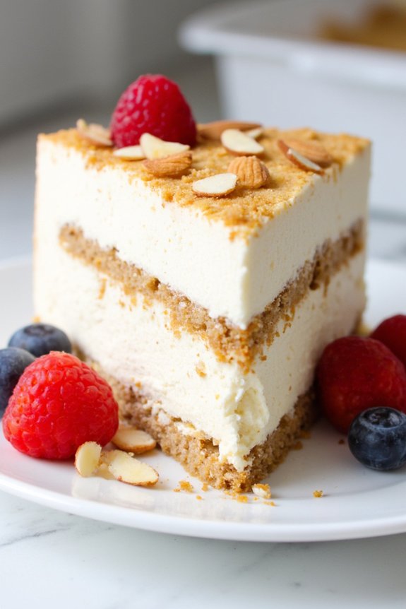 creamy frozen almond dessert