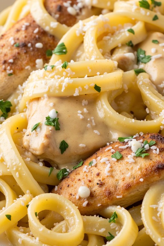 creamy garlic parmesan pasta