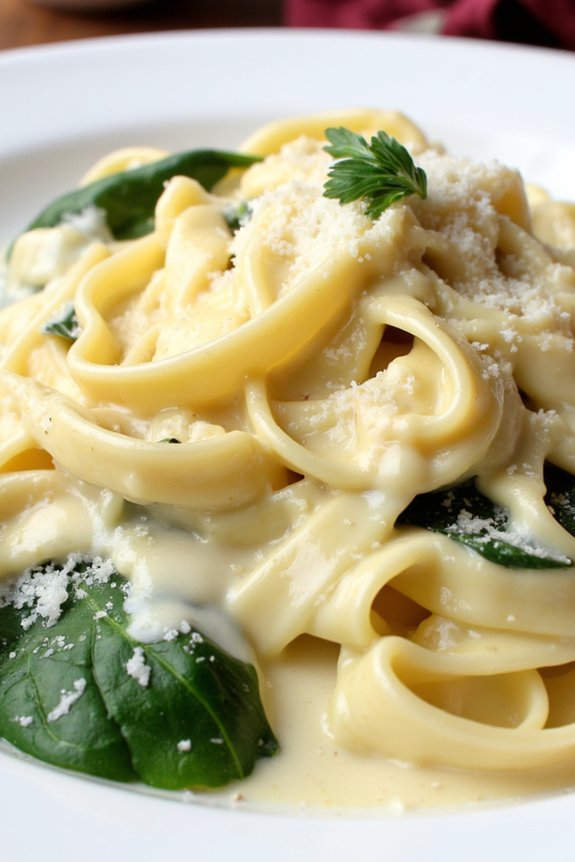 creamy garlic pasta delight