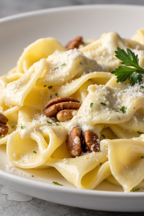 creamy gorgonzola walnut pasta