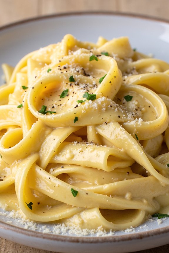 creamy indulgent pasta delight