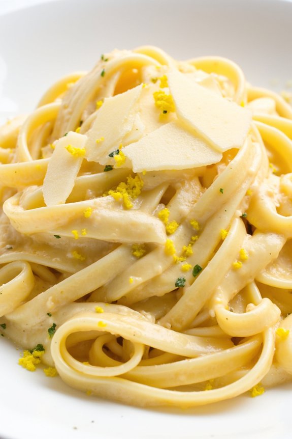 creamy lemon fettuccine delight