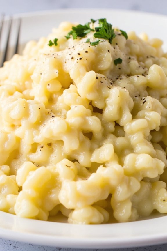 creamy low carb cauliflower risotto