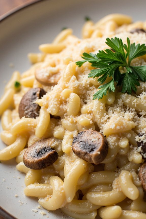 creamy mushroom risotto pasta