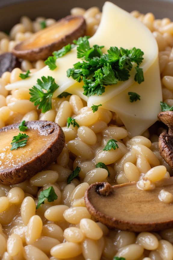 creamy mushroom risotto recipe