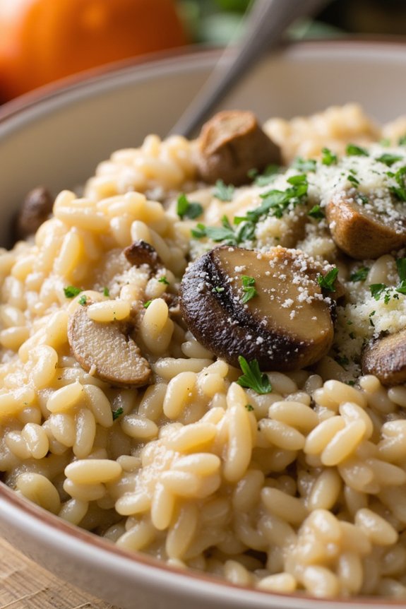 creamy mushroom risotto recipe