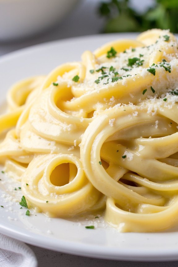 creamy parmesan fettuccine delight
