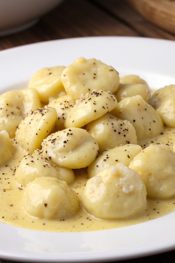 creamy peppery gnocchi delight
