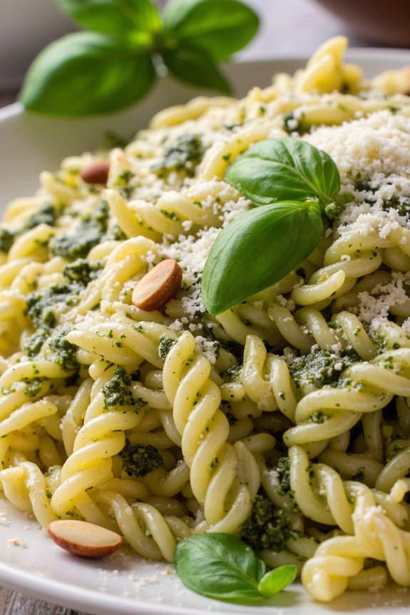 creamy pesto parmesan orzo