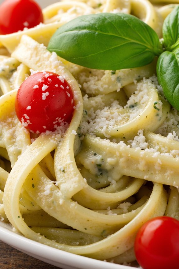 creamy pesto pasta delight