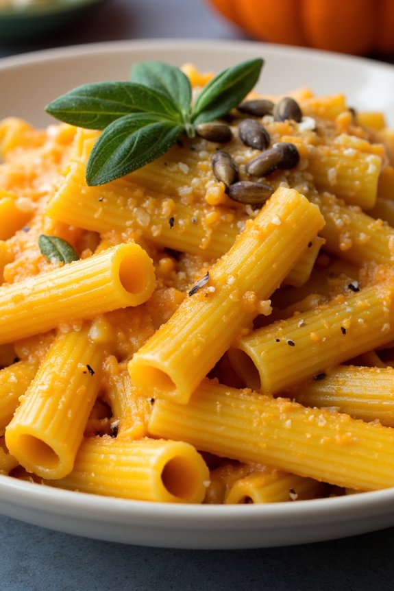 creamy pumpkin sage pasta