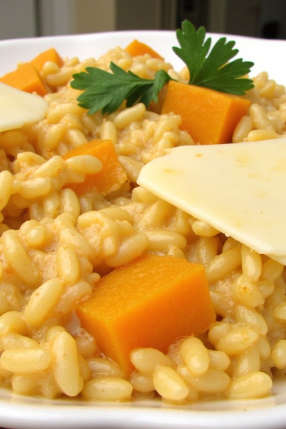 creamy roasted squash risotto
