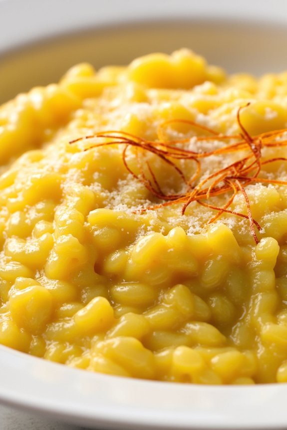 creamy saffron infused risotto