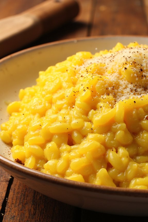 creamy saffron rice dish