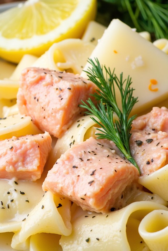 creamy salmon pasta delight