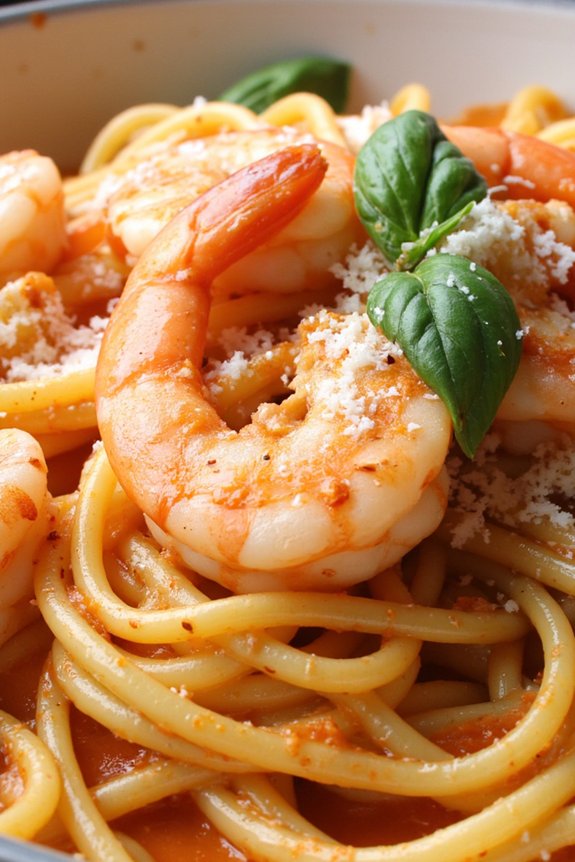creamy shrimp pasta delight