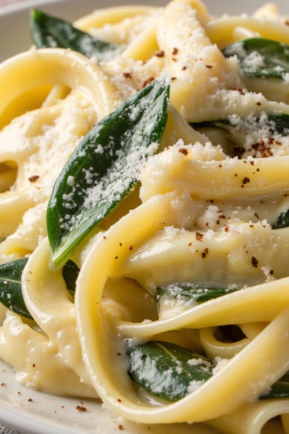 creamy spinach pasta delight