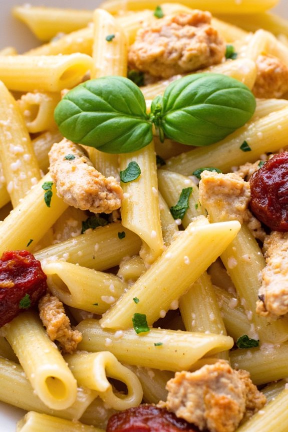 creamy sun dried tomato pasta